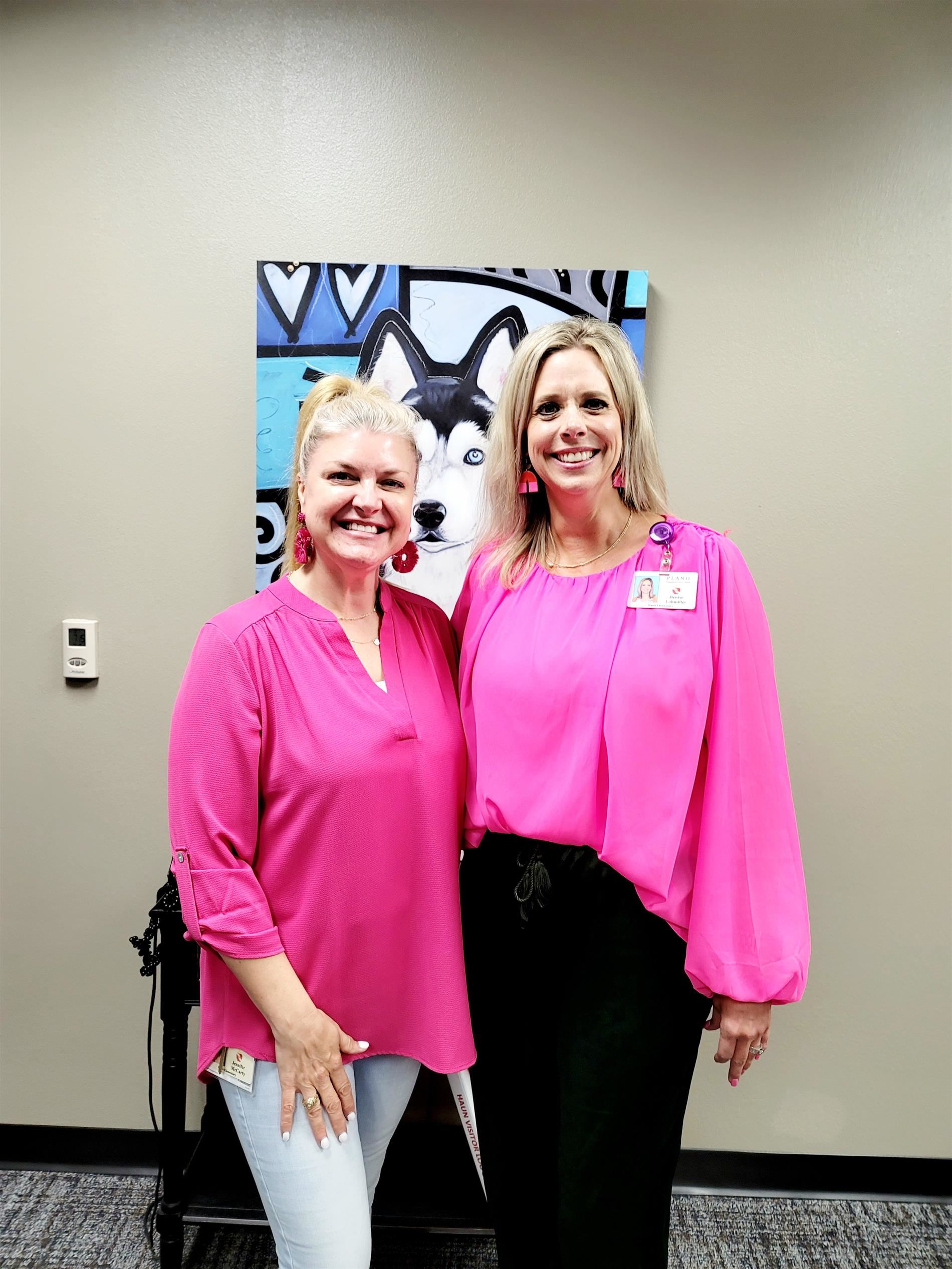 Photo of Principle Lohmiller and Assistant Principal McCarty